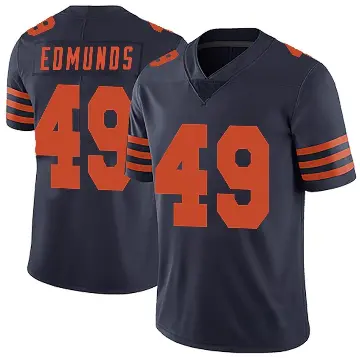 ＃49 Men's Tremaine Edmunds Navy Blue Limited Chicago Bears Alternate Vapor Untouchable Jersey