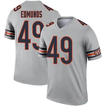 ＃49 Youth Tremaine Edmunds Legend Chicago Bears Inverted Silver Jersey