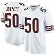 ＃50 Men's Grady Jarrett White Game Chicago Bears Jersey