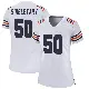 ＃50 Women's Mike Singletary White Game Chicago Bears Alternate Classic Jersey