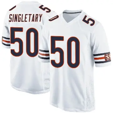 ＃50 Youth Mike Singletary White Game Chicago Bears Jersey