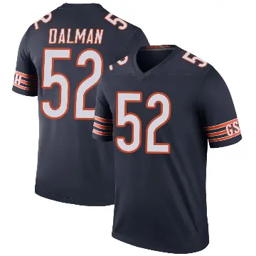 ＃52 Men's Drew Dalman Navy Legend Chicago Bears Color Rush Jersey