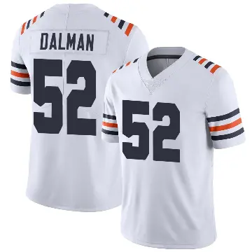 ＃52 Men's Drew Dalman White Limited Chicago Bears Alternate Classic Vapor Jersey