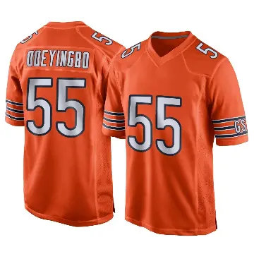 ＃55 Youth Dayo Odeyingbo Orange Game Chicago Bears Alternate Jersey