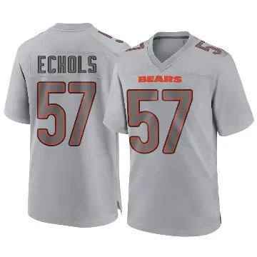 ＃57 Men's Power Echols Gray Game Chicago Bears Atmosphere Fashion Jersey