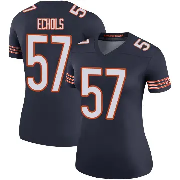 ＃57 Women's Power Echols Navy Legend Chicago Bears Color Rush Jersey