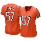 ＃57 Women's Power Echols Orange Game Chicago Bears Alternate Jersey