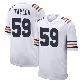 ＃59 Men's Carson Taylor White Game Chicago Bears Alternate Classic Jersey