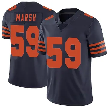 ＃59 Men's Cassius Marsh Navy Blue Limited Chicago Bears Alternate Vapor Untouchable Jersey