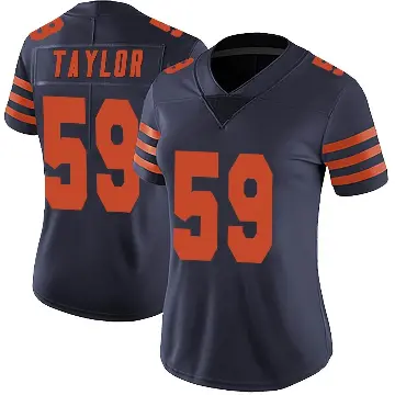＃59 Women's Carson Taylor Navy Blue Limited Chicago Bears Alternate Vapor Untouchable Jersey