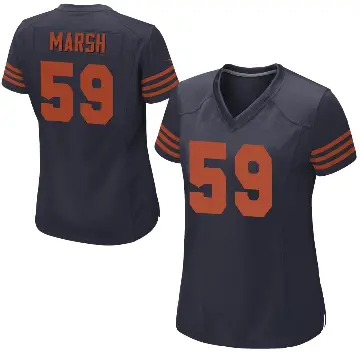 ＃59 Women's Cassius Marsh Navy Blue Game Chicago Bears Alternate Jersey