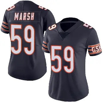 ＃59 Women's Cassius Marsh Navy Limited Chicago Bears Team Color Vapor Untouchable Jersey