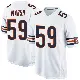 ＃59 Youth Cassius Marsh White Game Chicago Bears Jersey