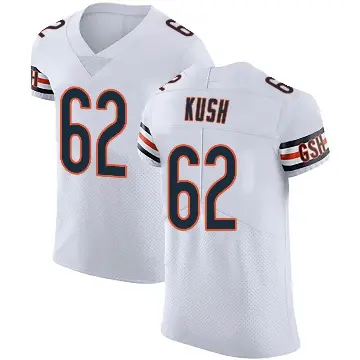 ＃62 Men's Eric Kush White Elite Chicago Bears Vapor Untouchable Jersey