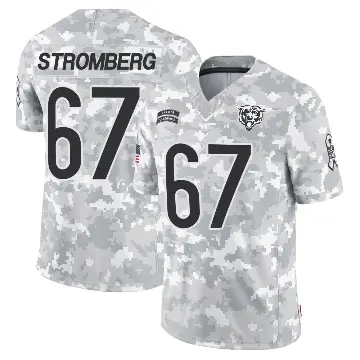 ＃67 Men's Ricky Stromberg Arctic Camo Limited Chicago Bears 2024 Salute to Service Jersey
