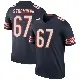 ＃67 Men's Ricky Stromberg Navy Legend Chicago Bears Color Rush Jersey