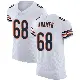 ＃68 Men's Doug Kramer Jr. White Elite Chicago Bears Vapor Untouchable Jersey