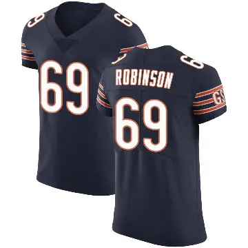 ＃69 Men's Jereme Robinson Navy Elite Chicago Bears Team Color Vapor Untouchable Jersey