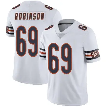 ＃69 Men's Jereme Robinson White Limited Chicago Bears Vapor Untouchable Jersey