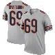 ＃69 Men's Tanoh Kpassagnon Legend Chicago Bears Inverted Silver Jersey