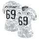 ＃69 Women's Tanoh Kpassagnon Arctic Camo Limited Chicago Bears 2024 Salute to Service Jersey