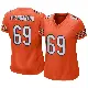 ＃69 Women's Tanoh Kpassagnon Orange Game Chicago Bears Alternate Jersey