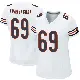 ＃69 Women's Tanoh Kpassagnon White Game Chicago Bears Jersey