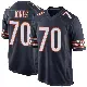 ＃70 Men's Braxton Jones Navy Game Chicago Bears Team Color Jersey
