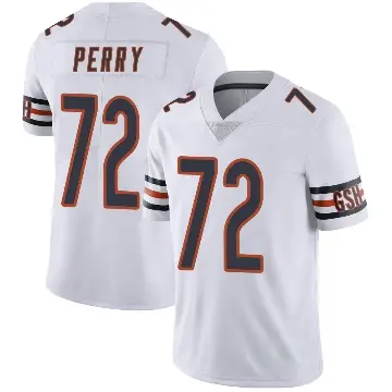 ＃72 Men's William Perry White Limited Chicago Bears Vapor Untouchable Jersey