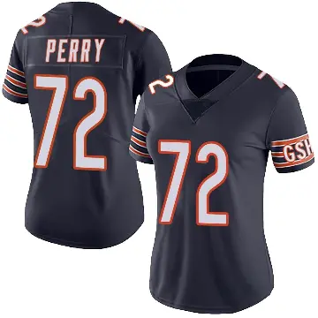 ＃72 Women's William Perry Navy Limited Chicago Bears Team Color Vapor Untouchable Jersey