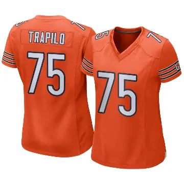 ＃75 Women's Ozzy Trapilo Orange Game Chicago Bears Alternate Jersey