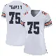 ＃75 Women's Ozzy Trapilo White Game Chicago Bears Alternate Classic Jersey