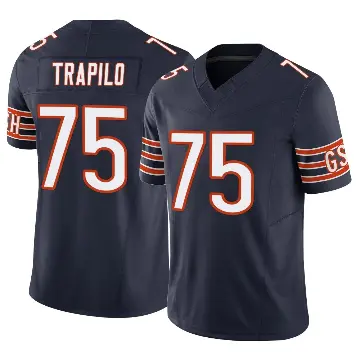 ＃75 Youth Ozzy Trapilo Navy Limited Chicago Bears Vapor F.U.S.E. Jersey