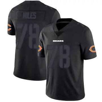 ＃78 Youth Joshua Miles Black Impact Limited Chicago Bears Jersey