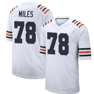 ＃78 Youth Joshua Miles White Game Chicago Bears Alternate Classic Jersey