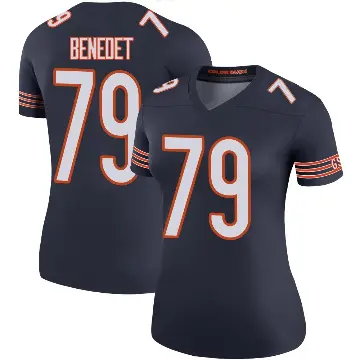 ＃79 Women's Theo Benedet Navy Legend Chicago Bears Color Rush Jersey
