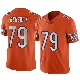 ＃79 Youth Theo Benedet Orange Limited Chicago Bears Alternate Vapor Jersey