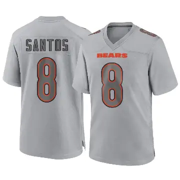 ＃8 Youth Cairo Santos Gray Game Chicago Bears Atmosphere Fashion Jersey