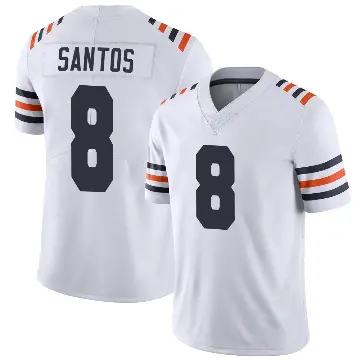 ＃8 Youth Cairo Santos White Limited Chicago Bears Alternate Classic Vapor Jersey