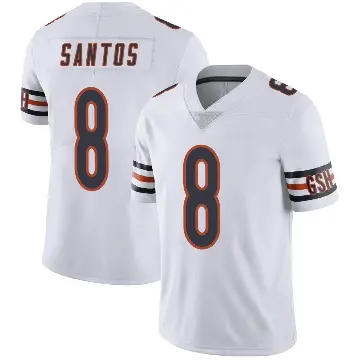 ＃8 Youth Cairo Santos White Limited Chicago Bears Vapor Untouchable Jersey