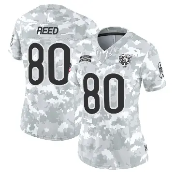 ＃80 Women's Joe Reed Arctic Camo Limited Chicago Bears 2024 Salute to Service Jersey