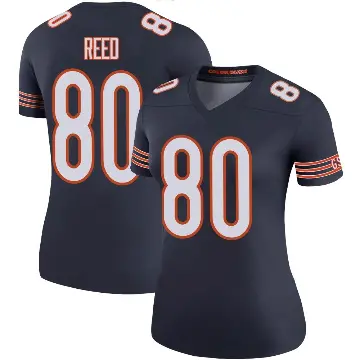 ＃80 Women's Joe Reed Navy Legend Chicago Bears Color Rush Jersey