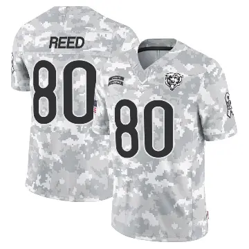 ＃80 Youth Joe Reed Arctic Camo Limited Chicago Bears 2024 Salute to Service Jersey