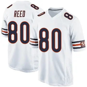 ＃80 Youth Joe Reed White Game Chicago Bears Jersey