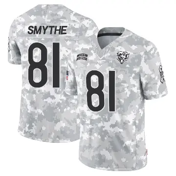 ＃81 Men's Durham Smythe Arctic Camo Limited Chicago Bears 2024 Salute to Service Jersey