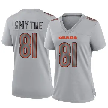 ＃81 Women's Durham Smythe Gray Game Chicago Bears Atmosphere Fashion Jersey