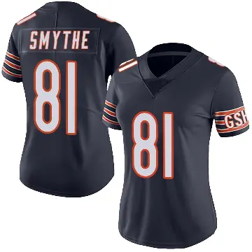 ＃81 Women's Durham Smythe Navy Limited Chicago Bears Team Color Vapor Untouchable Jersey