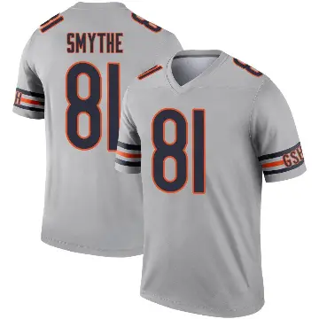 ＃81 Youth Durham Smythe Legend Chicago Bears Inverted Silver Jersey