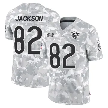 ＃82 Men's John Jackson Arctic Camo Limited Chicago Bears 2024 Salute to Service Jersey