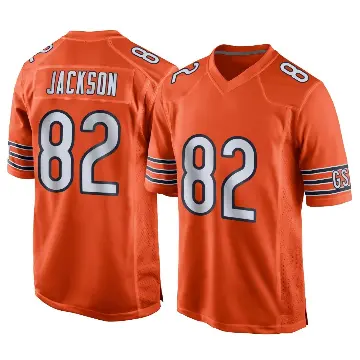 ＃82 Men's John Jackson Orange Game Chicago Bears Alternate Jersey